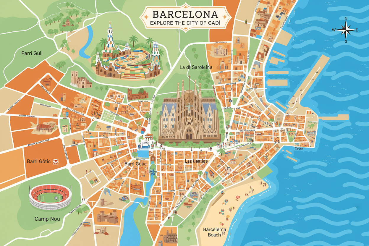 map of barcelona
