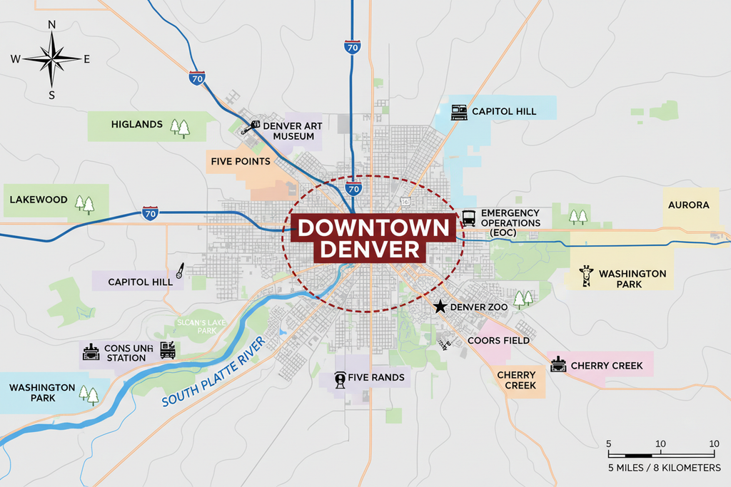 map of denver