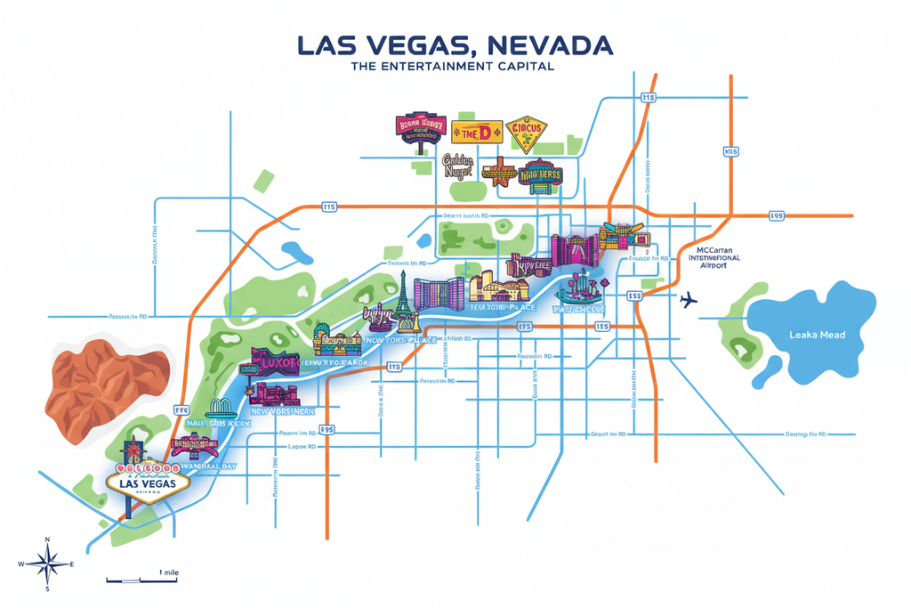 map of las vegas