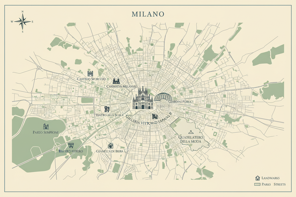 map of milan