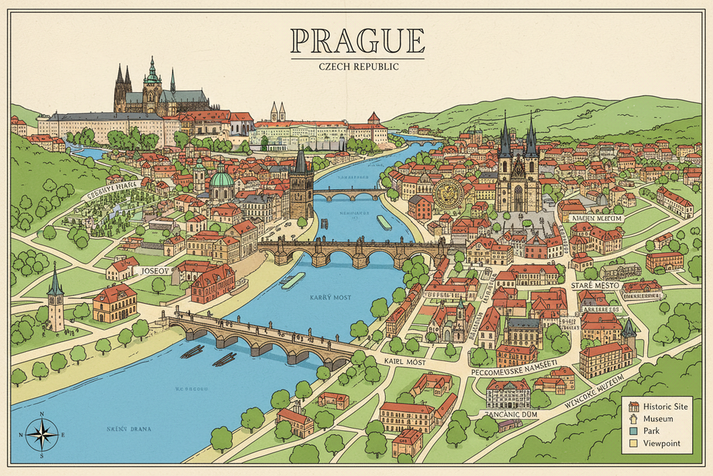 map of prague